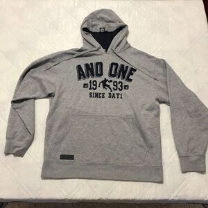 And1 gray hoodie large